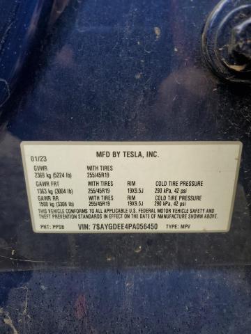2023 TESLA MODEL Y - 7SAYGDEE4PA056450