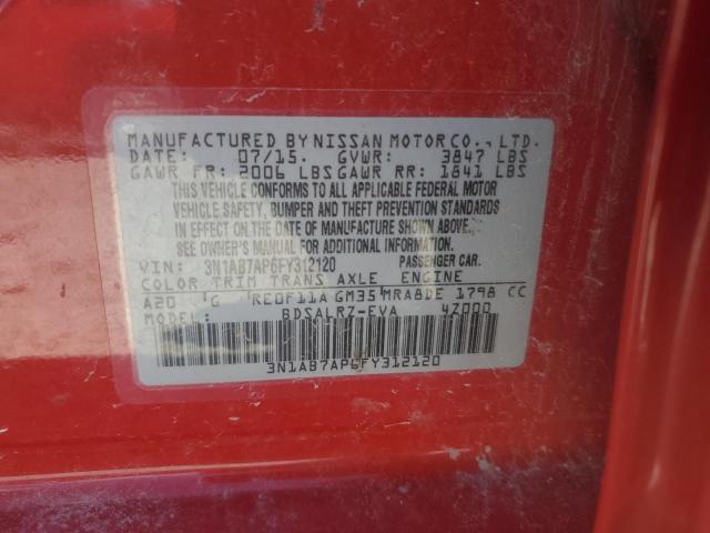 2015 NISSAN SENTRA S 3N1AB7AP6FY312120