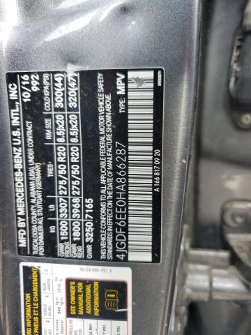 2017 MERCEDES-BENZ GLS 450 4M 4JGDF6EE0HA866287