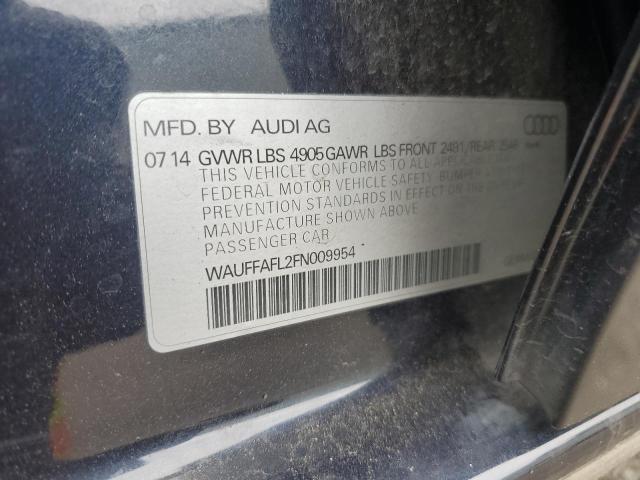 2015 AUDI A4 PREMIUM PLUS WAUFFAFL2FN009954