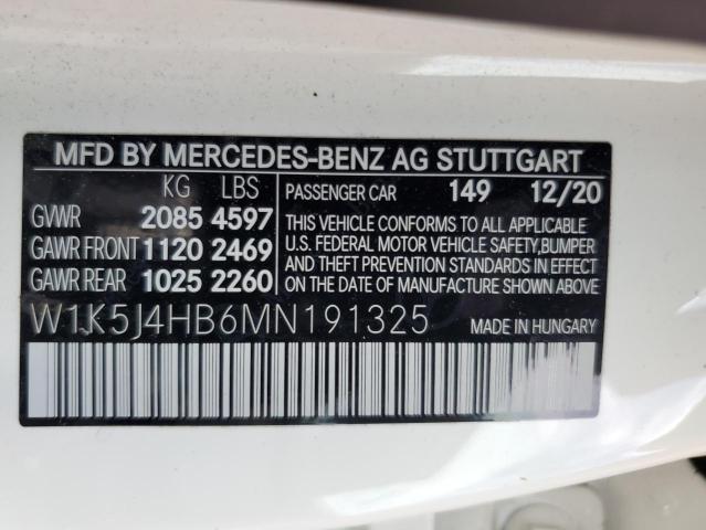 2021 MERCEDES-BENZ CLA 250 4M - W1K5J4HB6MN191325