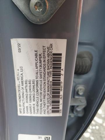 2022 HONDA ACCORD SPO NJ1643E