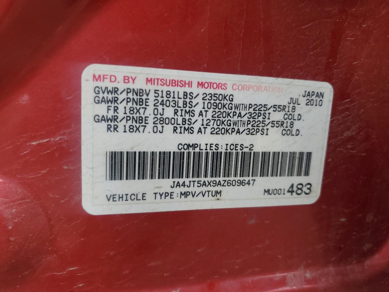 MITSUBISHI OUTLANDER GT