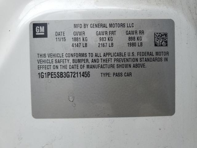 2016 CHEVROLET CRUZE LIMI 1G1PE5SB3G7211456