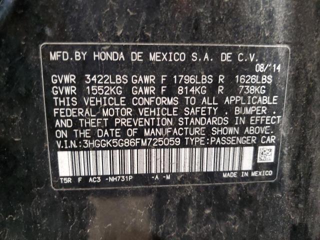 2015 HONDA FIT EX - 3HGGK5G86FM725059