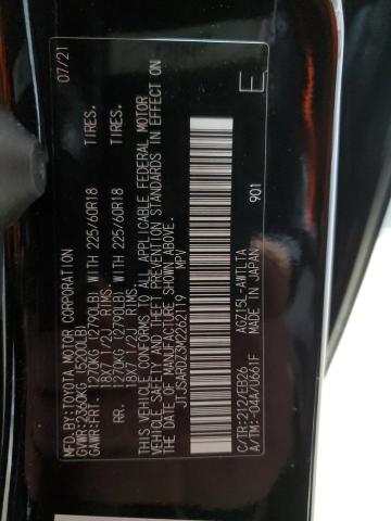 2021 LEXUS NX 300 BAS JTJSARDZ3M2262119