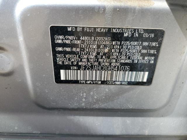 2016 SUBARU FORESTER 2 - JF2SJAHC8GH541076
