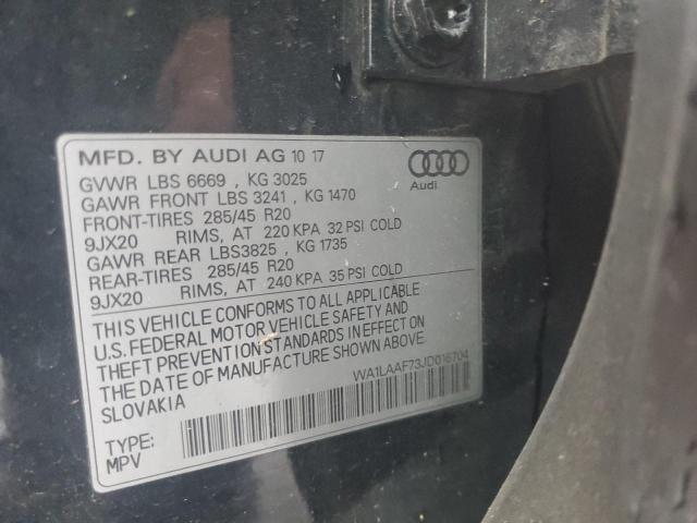 2018 AUDI Q7 PREMIUM - WA1LAAF73JD016704