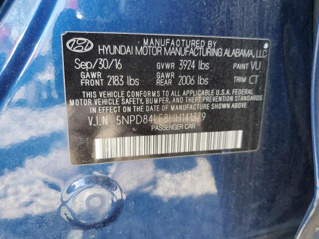 2017 HYUNDAI ELANTRA SE 5NPD84LF8HH141379