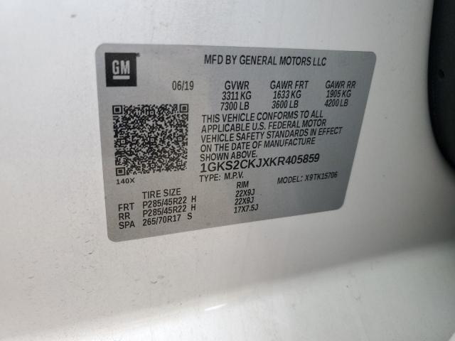 2019 GMC YUKON DENA 1GKS2CKJXKR405859