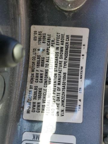 2019 HONDA INSIGHT EX JHMZE2H76AS010848