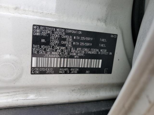 2022 TOYOTA VENZA LE - JTEAAAAH6NJ107417