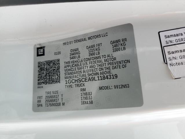 2020 CHEVROLET COLORADO LT 1GCHSCEA9L1184319