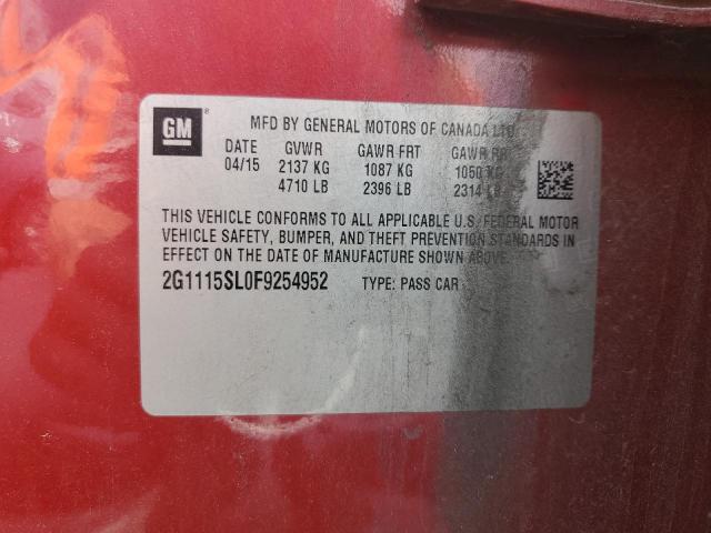 2015 CHEVROLET IMPALA LT - 2G1115SL0F9254952