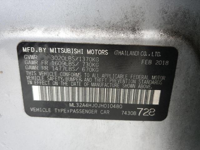 2018 MITSUBISHI MIRAGE SE - ML32A4HJ0JH010480