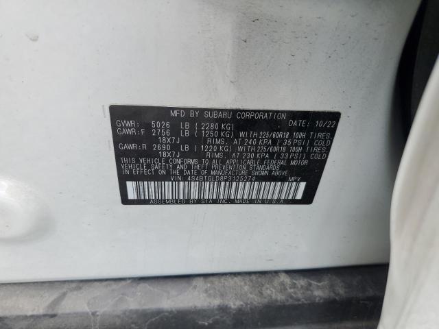 2023 SUBARU OUTBACK ON 4S4BTGLD8P3125274