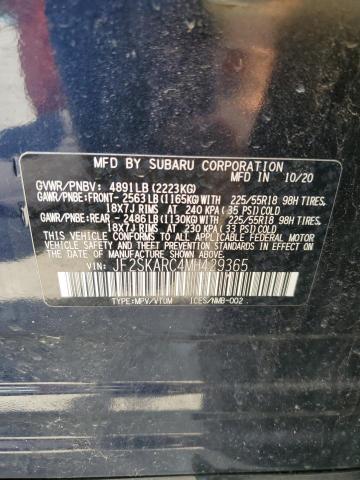 2021 SUBARU FORESTER S JF2SKARC4MH429365