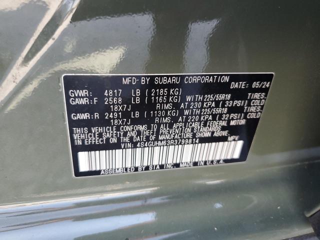 2024 SUBARU CROSSTREK 4S4GUHM63R3799814