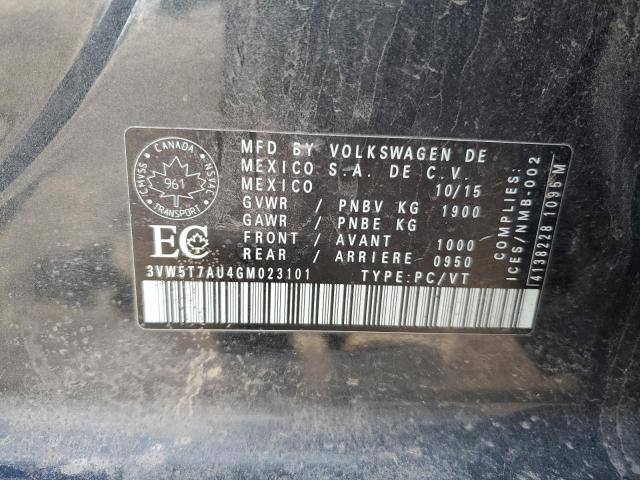 2016 VOLKSWAGEN GTI S/SE - 3VW5T7AU4GM023101