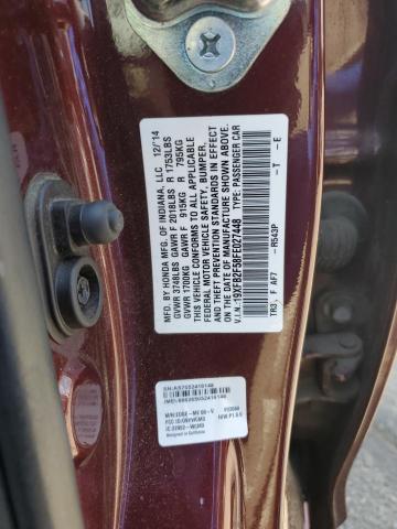 2015 HONDA CIVIC LX 19XFB2F58FE027448