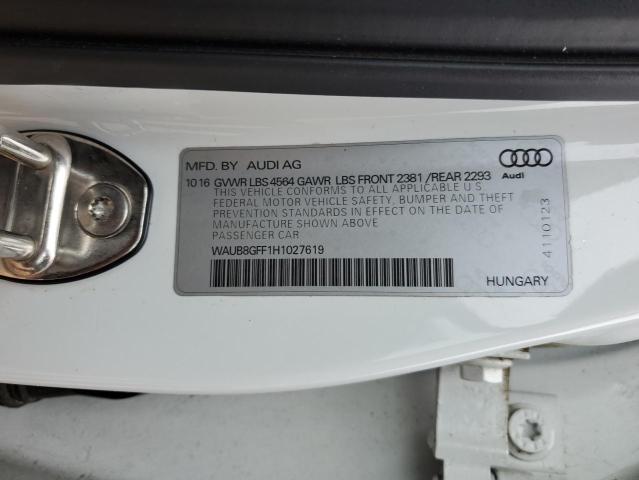 2017 AUDI A3 PREMIUM - WAUB8GFF1H1027619