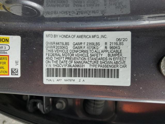 2020 HONDA ACCORD SPO - 1HGCV1F39LA096331
