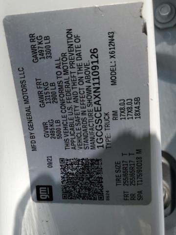 2022 CHEVROLET COLORADO L 1GCGSCEAXN1109126