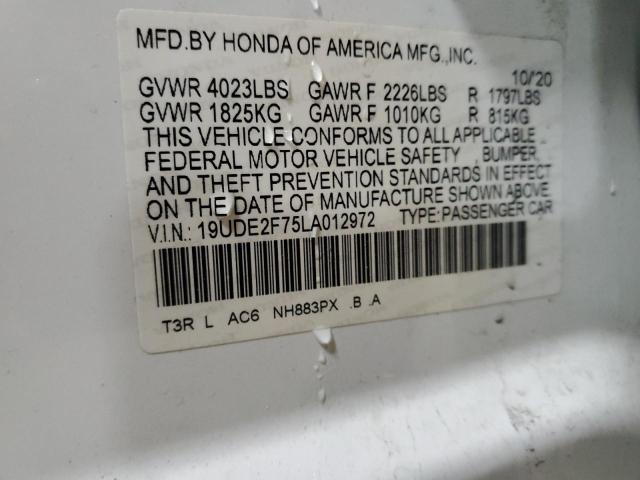 2020 ACURA ILX PREMIU - 19UDE2F75LA012972
