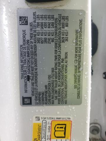 2021 GMC YUKON DENA 1GKS2DKL9MR101299
