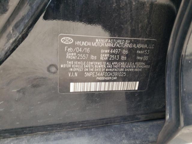 2016 HYUNDAI SONATA SPO - 5NPE34AF0GH391025