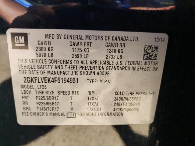 2015 GMC TERRAIN SL - 2GKFLVEK4F6194951