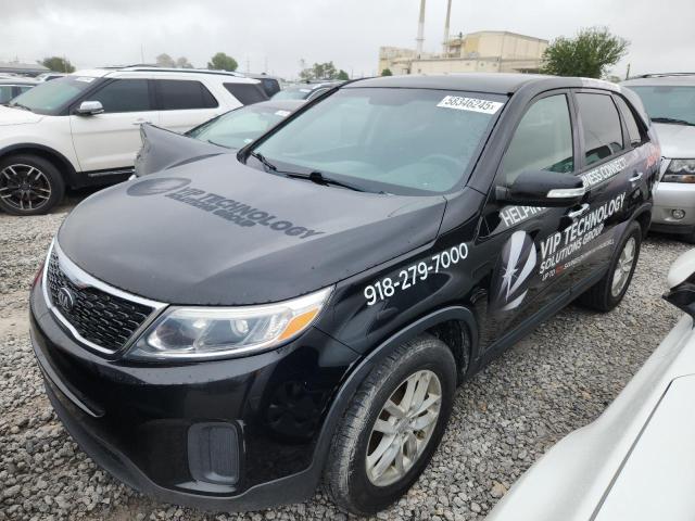 KIA SORENTO LX 2014 black 4dr spor gas 5XYKT3A61EG537739 photo #1
