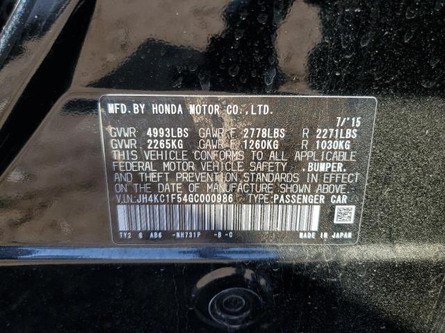2016 ACURA RLX TECH - JH4KC1F54GC000986