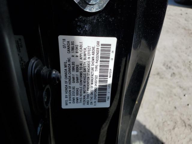 2018 HONDA CIVIC LX - 2HGFC4B01JH307522