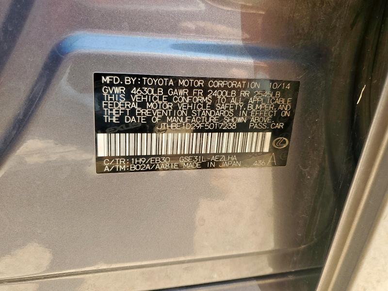 2015 LEXUS IS 350 - JTHBE1D29F5017238