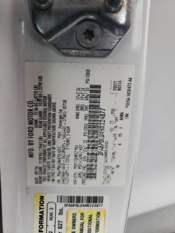 2017 FORD FUSION SE - 3FA6P0LU4HR224877