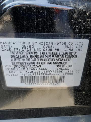 2020 NISSAN KICKS S - 3N1CP5BV7LL525579