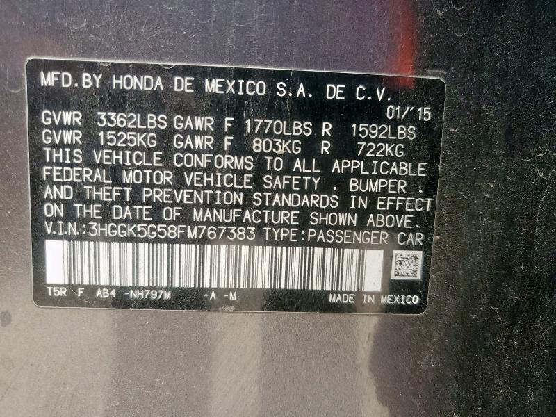 2015 HONDA FIT LX 3HGGK5G58FM767383