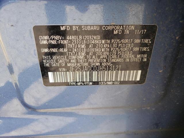 2018 SUBARU FORESTER 2 - JF2SJAGC0JH513121