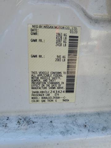 2020 NISSAN ALTIMA S - 1N4BL4BV3LC243424
