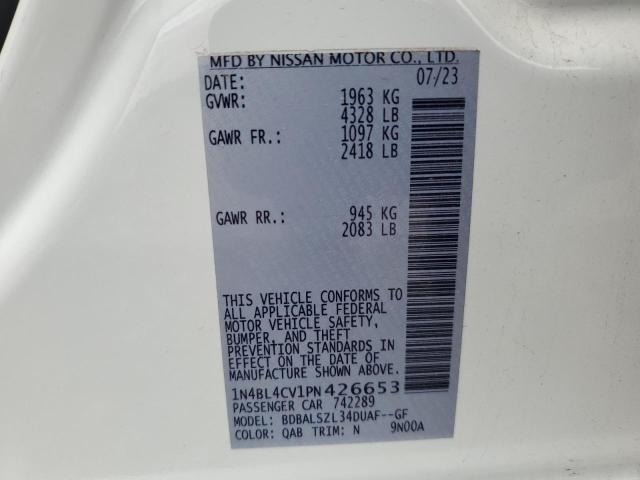 2023 NISSAN ALTIMA SR - 1N4BL4CV1PN426653