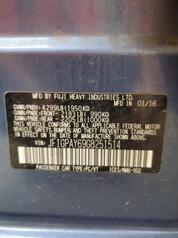 2016 SUBARU IMPREZA SP - JF1GPAY69G8251514