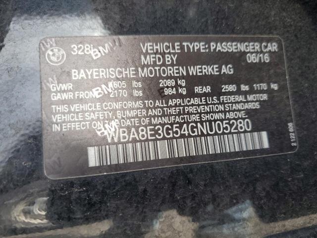 2016 BMW 328 XI SUL WBA8E3G54GNU05280