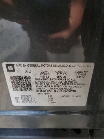 2019 CHEVROLET EQUINOX LT - 3GNAXVEX7KS675236