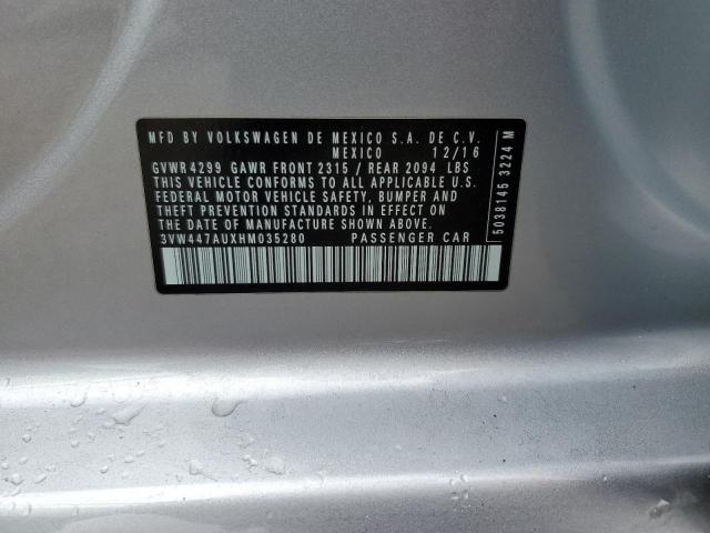 2017 VOLKSWAGEN GTI S/SE 3VW447AUXHM035280