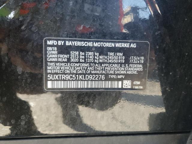 2019 BMW X3 XDRIVE3 - 5UXTR9C51KLD92276