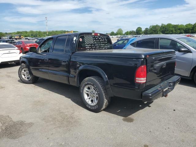 DODGE DAKOTA QUA 2002 black  gas 1B7HL38X02S720595 photo #3
