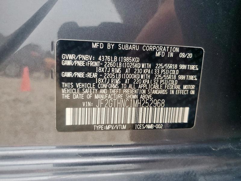 2021 SUBARU CROSSTREK JF2GTHNC1MH252968