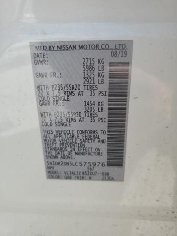 2020 NISSAN PATHFINDER - 5N1DR2DN5LC575976