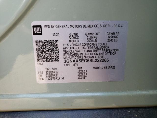 2025 CHEVROLET EQUINOX AC 3GNAXSEG6SL222265